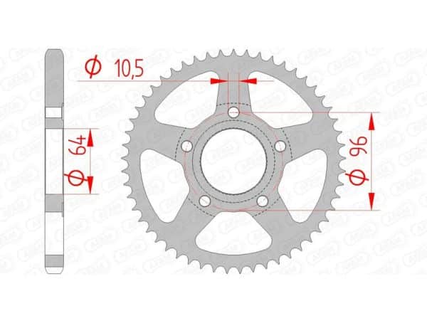 AFAM Stål Standard Bakdrev 10203 - 428