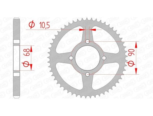 AFAM Stål Standard Bakdrev 10205 - 428