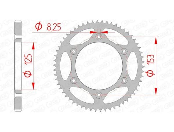 AFAM Stål Standard Bakdrev 10228 - 428