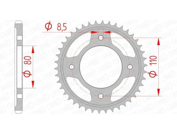 AFAM Stål Standard Bakdrev 10235 - 428