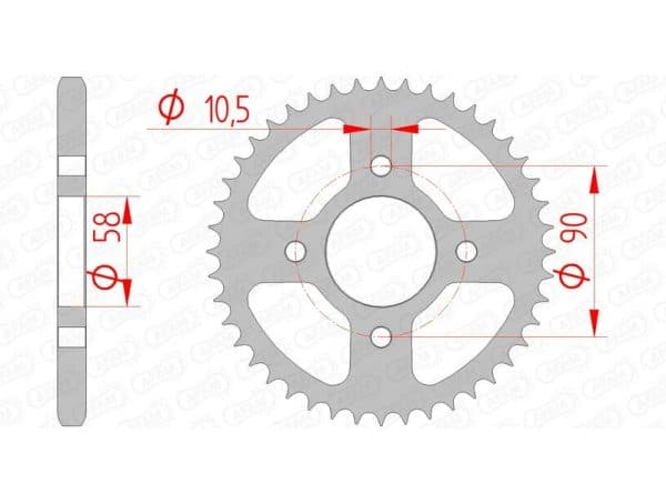 AFAM Stål Standard Bakdrev 10236 - 428