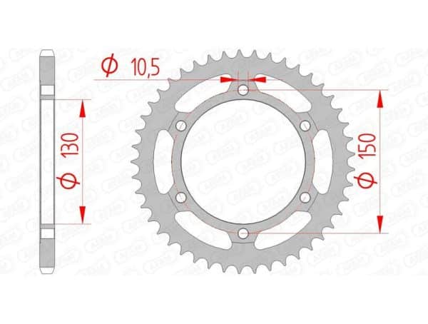AFAM Stål Standard Bakdrev 10501 - 520