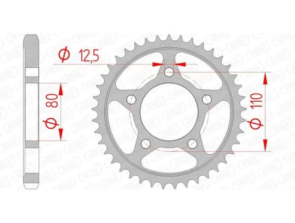 AFAM Stål Standard Bakdrev 10605 - 530