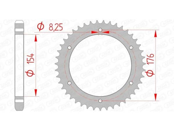 AFAM Stål Standard Bakdrev 10607 - 530