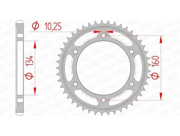 AFAM Stål Standard Bakdrev 10617 - 525