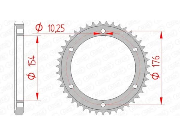 AFAM Stål Standard Bakdrev 10619 - 530
