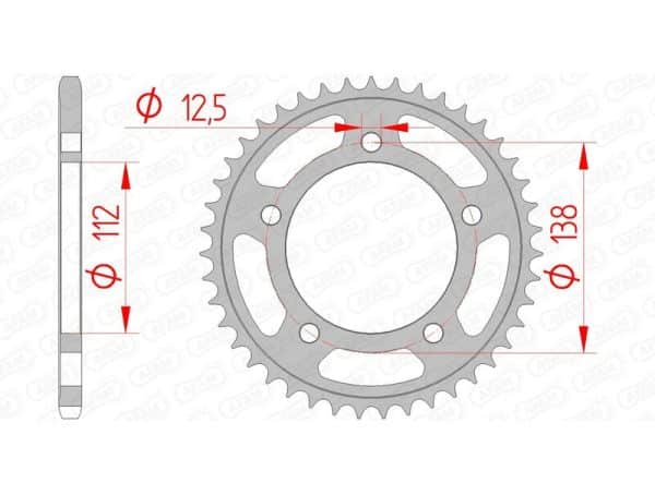 AFAM Stål Standard Bakdrev 10627 - 520