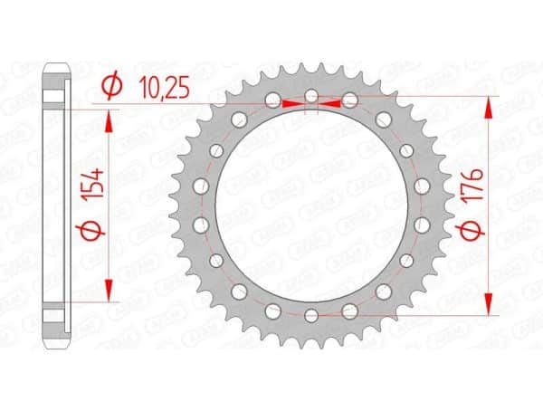 AFAM Stål Standard Bakdrev 10801 - 530