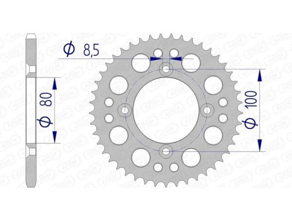 AFAM Aluminium Ultralätt Bakdrev 11101 - 420