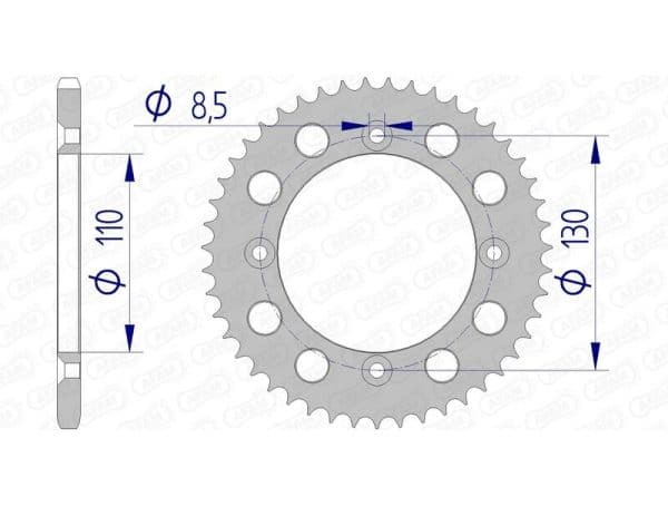 AFAM Aluminium Ultralätt Bakdrev 11104 - 420