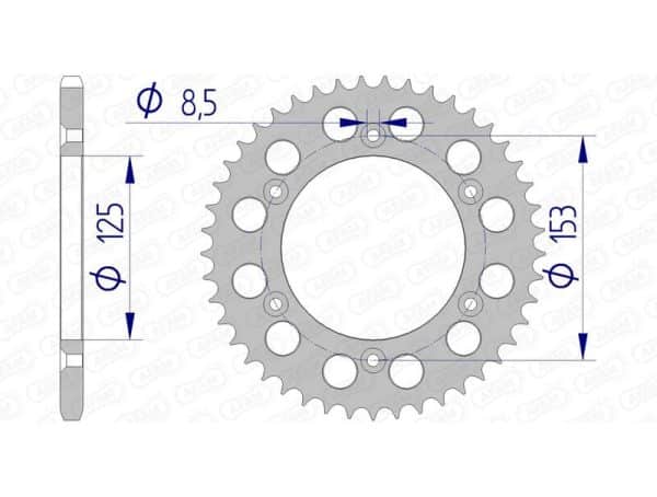 AFAM Aluminium Ultralätt Bakdrev 11212 - 520