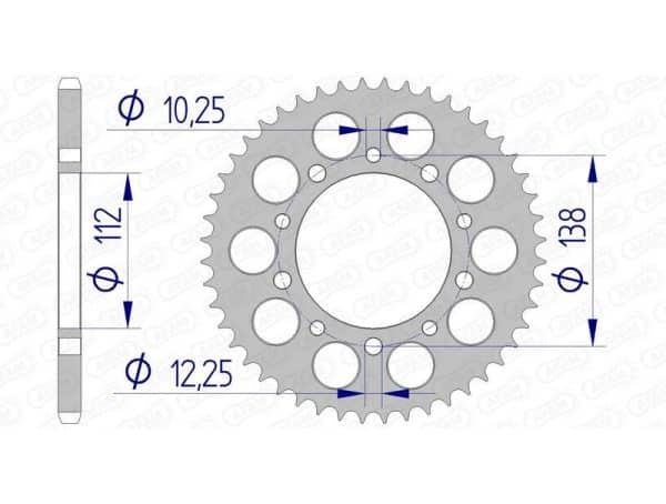 AFAM Aluminium Ultralätt Bakdrev 11509 - 520