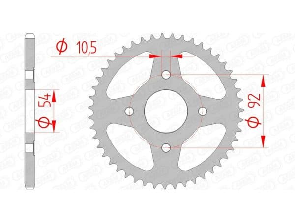 AFAM Stål Standard Bakdrev 12113 - 420