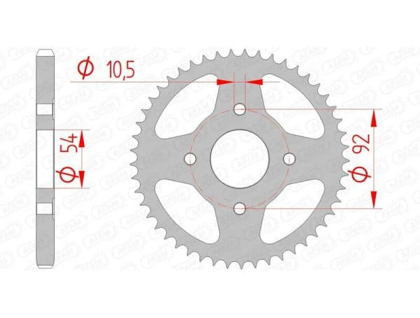 AFAM Stål Standard Bakdrev 12202 - 428