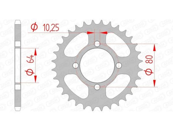 AFAM Stål Standard Bakdrev 12214 - 520