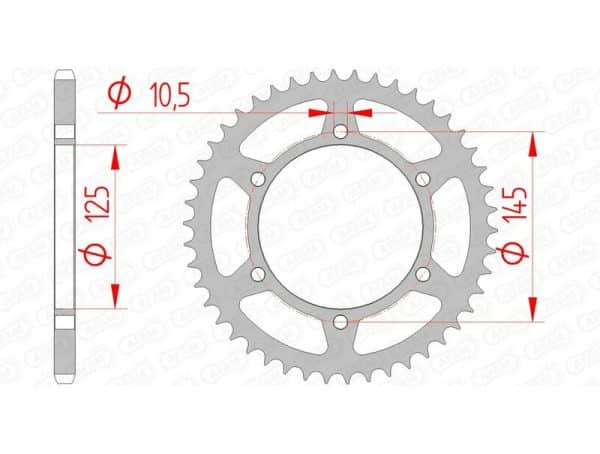 AFAM Stål Standard Bakdrev 12305 - 520