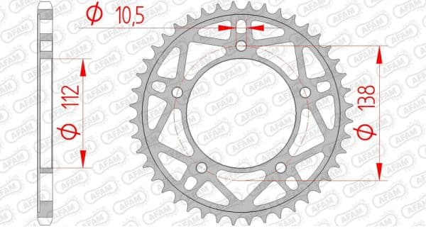 AFAM Stål Standard Bakdrev 12817 - 520