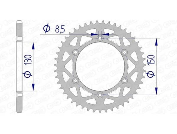AFAM Aluminium Bakdrev 13323 - 520
