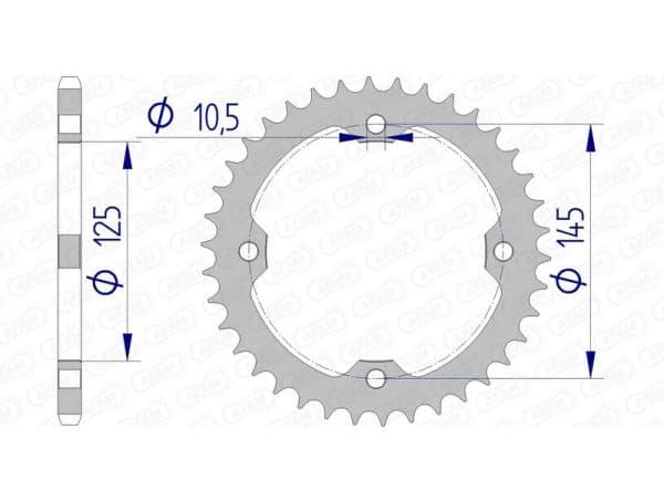 AFAM Aluminium Bakdrev 13407 - 520