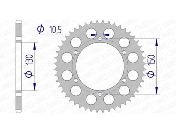 AFAM Aluminium Bakdrev 13604 - 520