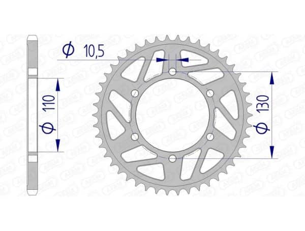 AFAM Aluminium Bakdrev 13814 - 520