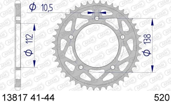 AFAM Aluminium Bakdrev 13817 - 520