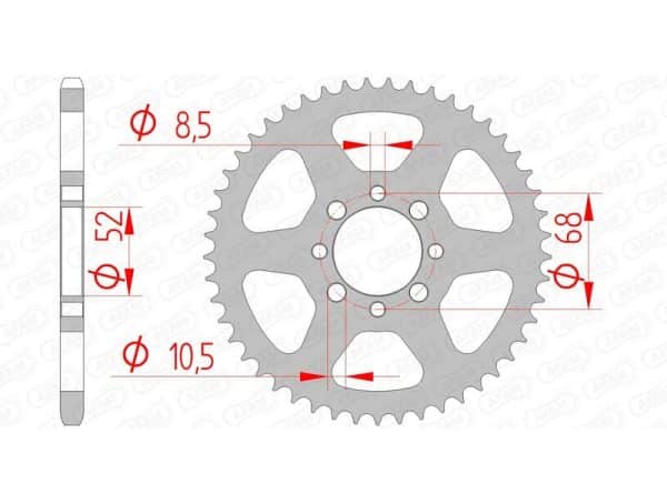 AFAM Stål Standard Bakdrev 14100 - 420