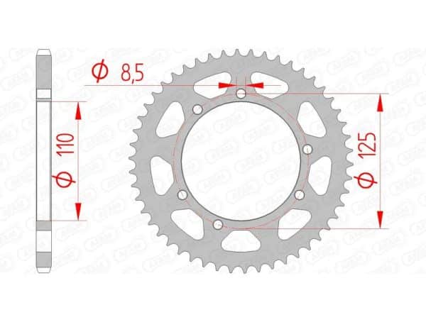 AFAM Stål Standard Bakdrev 14109 - 420