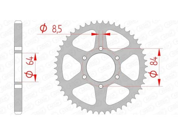 AFAM Stål Standard Bakdrev 14200 - 428