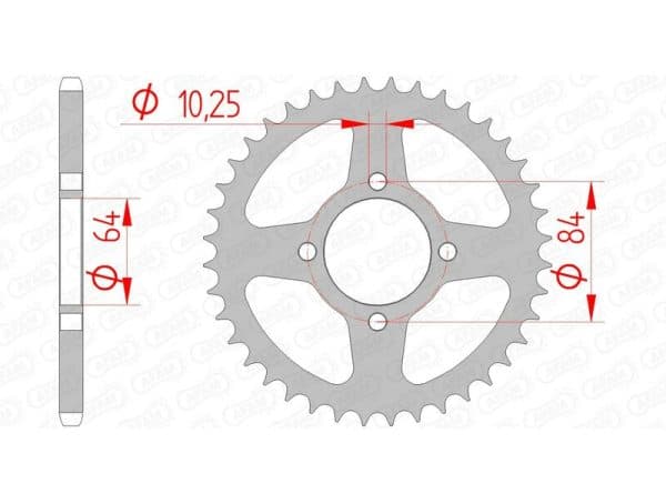 AFAM Stål Standard Bakdrev 14310 - 520