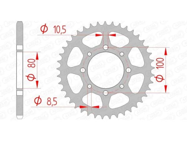 AFAM Stål Standard Bakdrev 14312 - 520