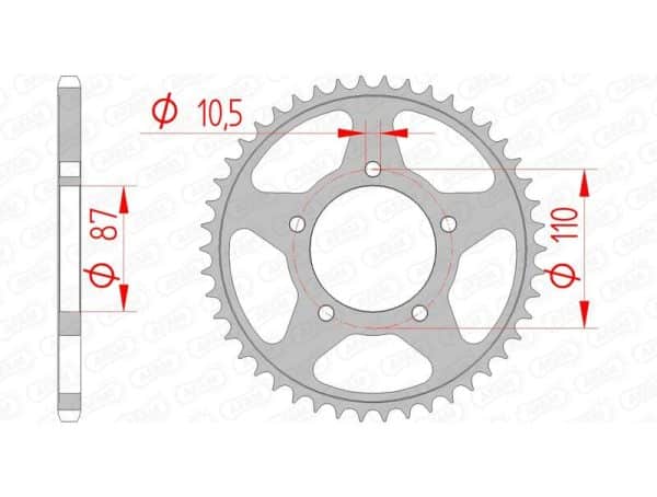 AFAM Stål Standard Bakdrev 14405 - 520