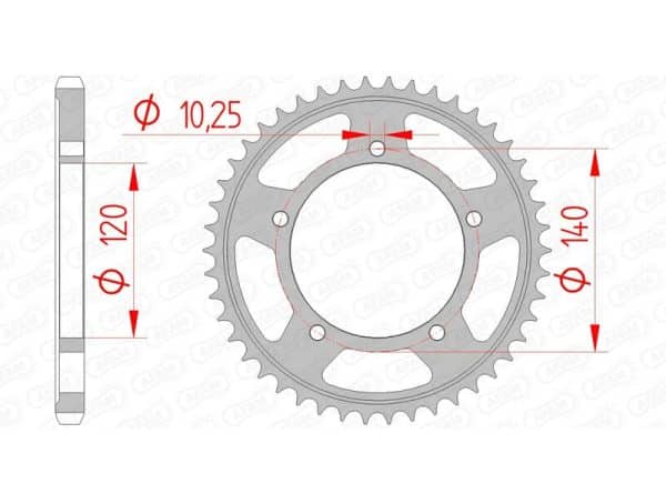 AFAM Stål Standard Bakdrev 14604 - 525