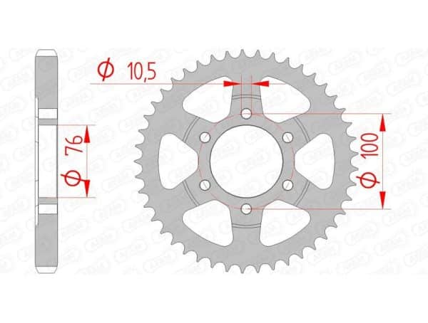 AFAM Stål Standard Bakdrev 14902 - 530