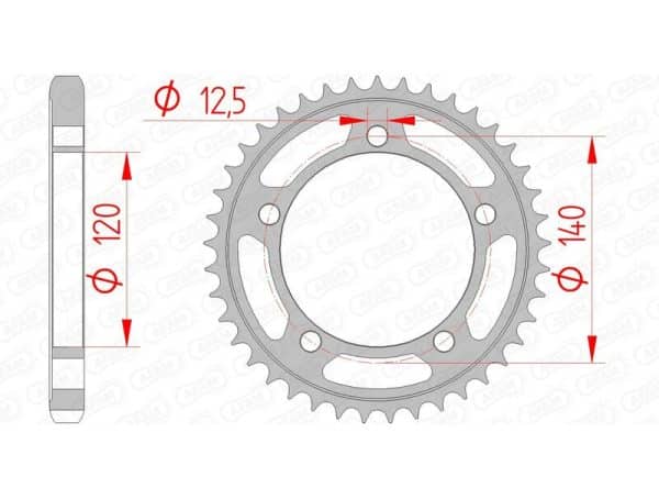AFAM Stål Standard Bakdrev 14911 - 530