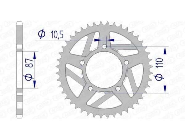 AFAM Aluminium Bakdrev 15405 - 520