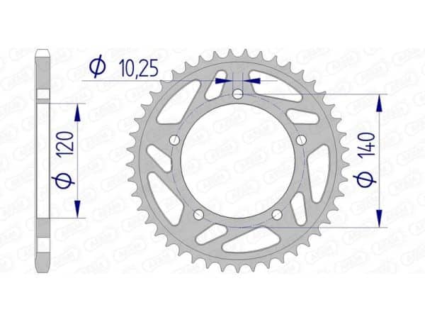 AFAM Aluminium Bakdrev 15605 - 520