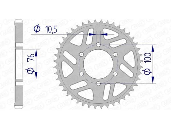 AFAM Aluminium Bakdrev 15902 - 530