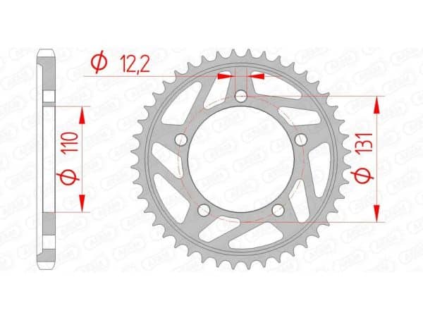 AFAM Stål Standard Bakdrev 164800 - 525
