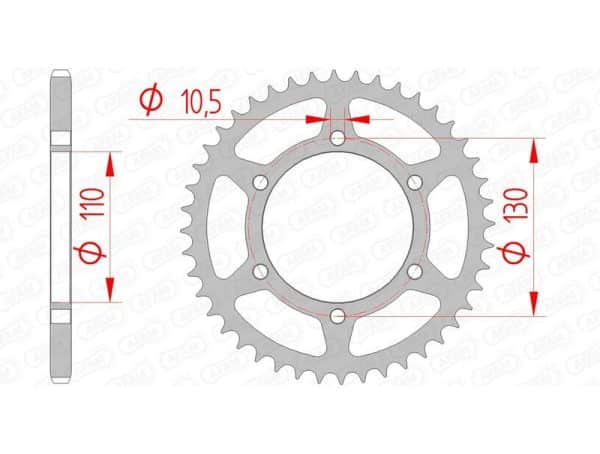 AFAM Stål Standard Bakdrev 16500 - 520