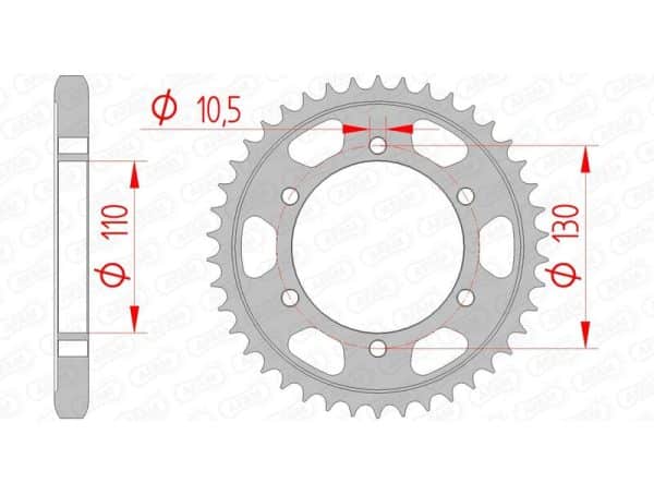 AFAM Stål Standard Bakdrev 16502 - 530