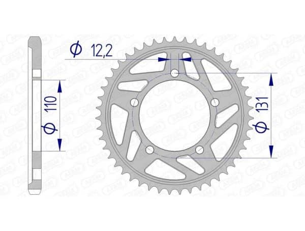 AFAM Aluminium Bakdrev 165800 - 525