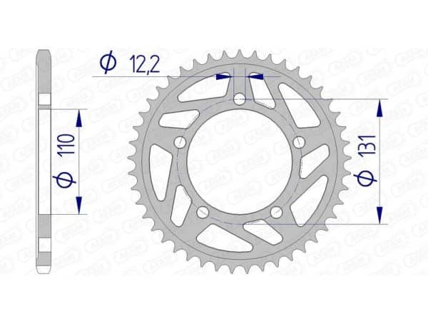 AFAM Aluminium Bakdrev 165801 - 520