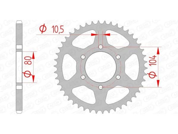AFAM Stål Standard Bakdrev 16606 - 520
