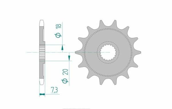 AFAM Stål Standard Framdrev 20206 - 520