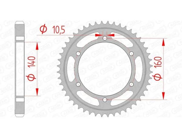 AFAM Stål Standard Bakdrev 16701530