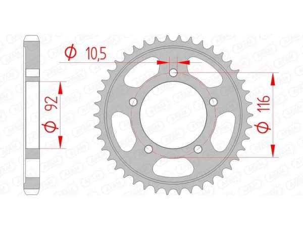 AFAM Stål Standard Bakdrev 16900530