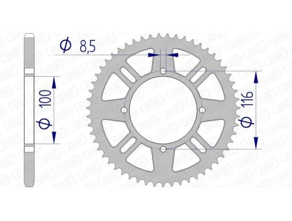 AFAM Aluminium Bakdrev 17104420