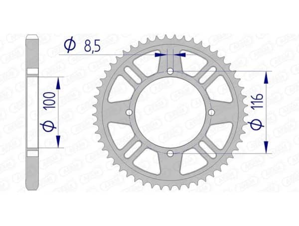 AFAM Aluminium Bakdrev 17105428