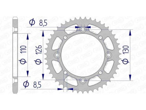 AFAM Aluminium Bakdrev 17107420